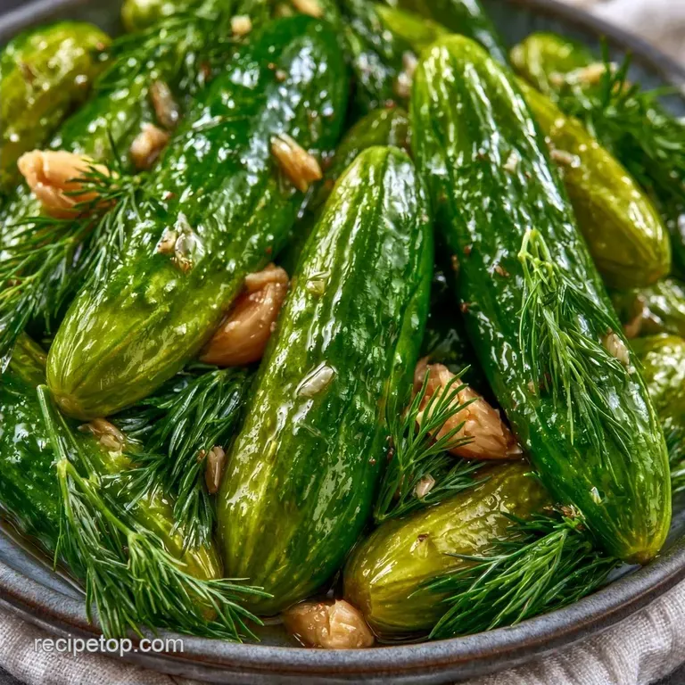 Crunchy Garlic Fresh Dill Pickles