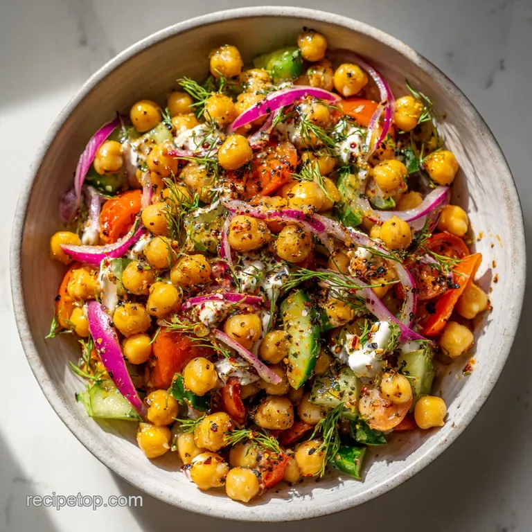 Healthy Mediterranean Chickpea Salad Meal Prep