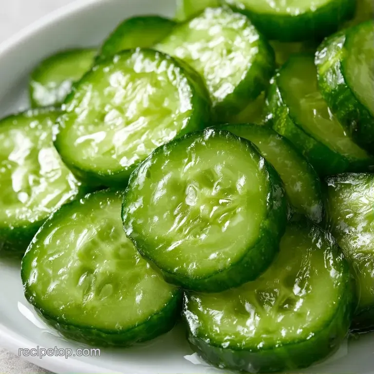 Vibrant green pickle spears arranged neatly on a white platter, accented with fresh dill and cracked black pepper.