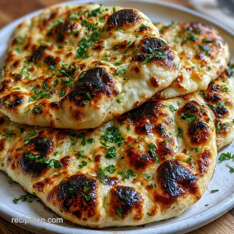 Garlic Naan: Soft and Fluffy
