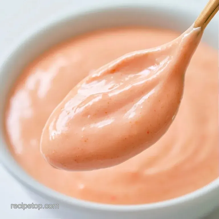 Elegant bowl of Yum Yum sauce surrounded by fresh veggies, with a sprinkle of sesame seeds for added texture.