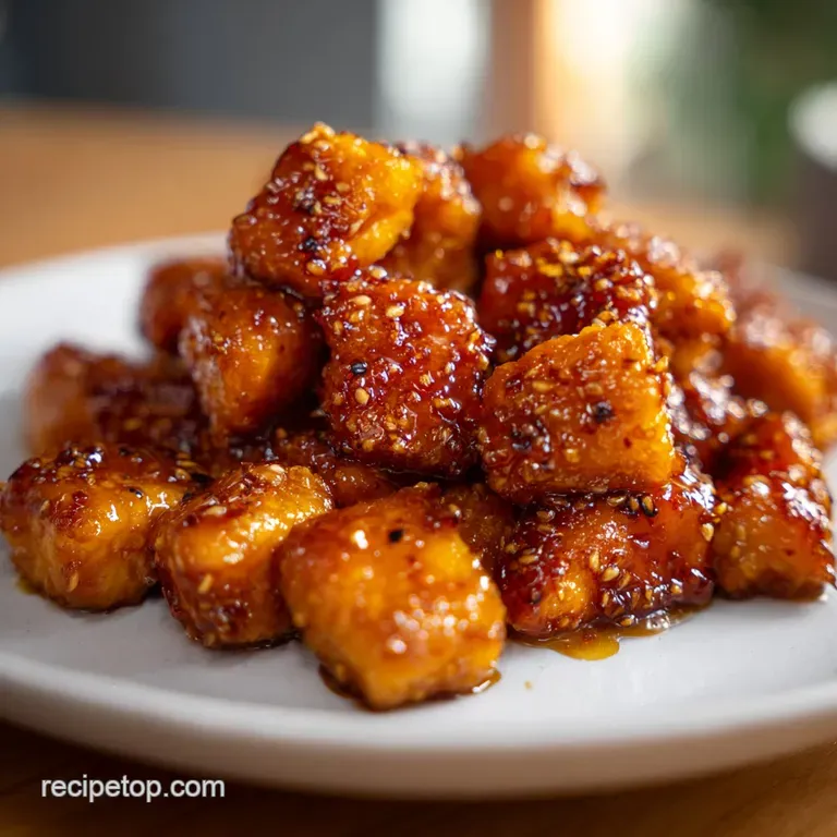 Glazed salmon chunks nestled in a ceramic bowl with vibrant carrots and snap peas over a bed of steaming jasmine rice.