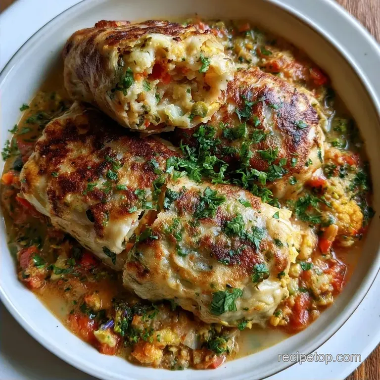 Crispy Pan Fried Indian Rice Paper Rolls
