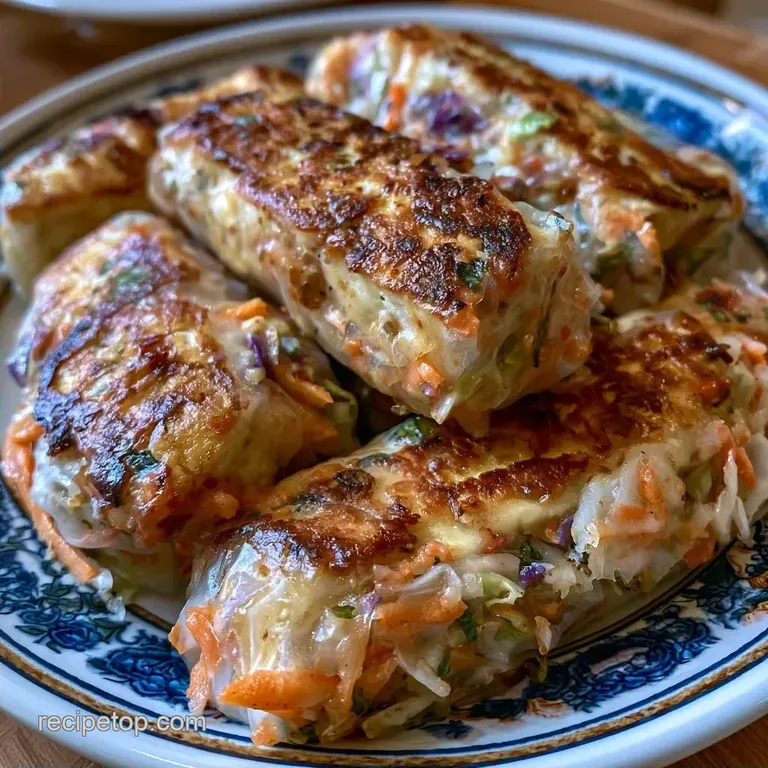 Spicy Indian Rice Paper Rolls with Paneer