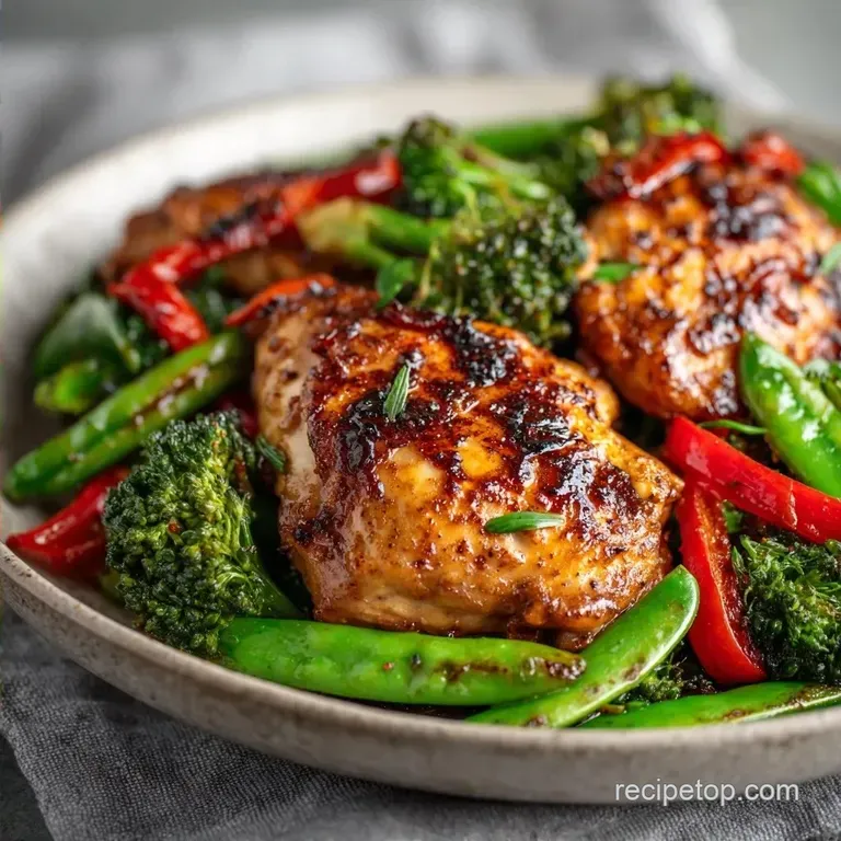 Honey-Garlic Chicken & Veggies: Lazy Summer Meal