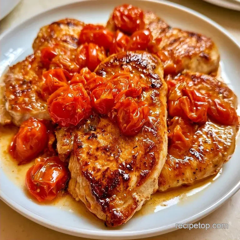 Zesty Lemon Garlic Chicken with Cherry Tomatoes