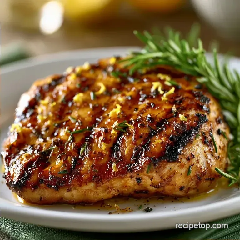 Lemon Herb Grilled Chicken: Tender and Zesty