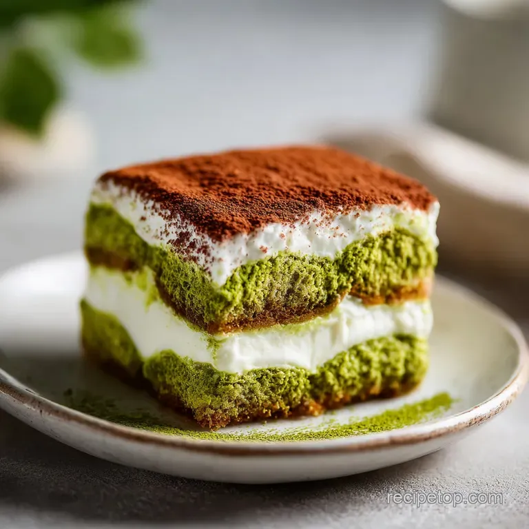 Matcha Tiramisu: A Vibrant Green Tea Dessert