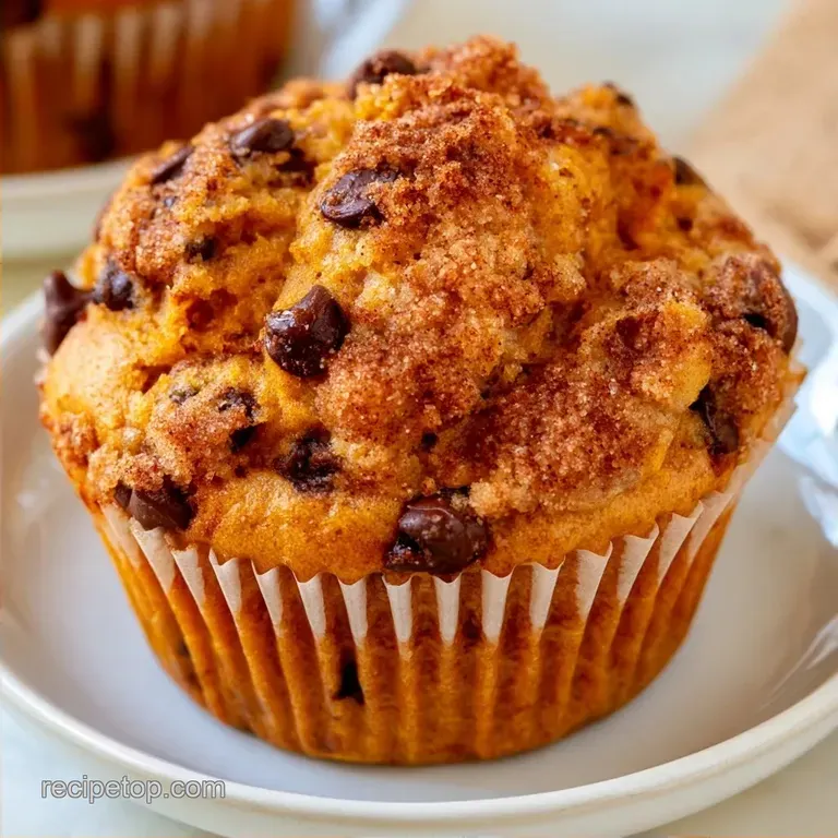 Pumpkin Chocolate Chip Streusel Muffins