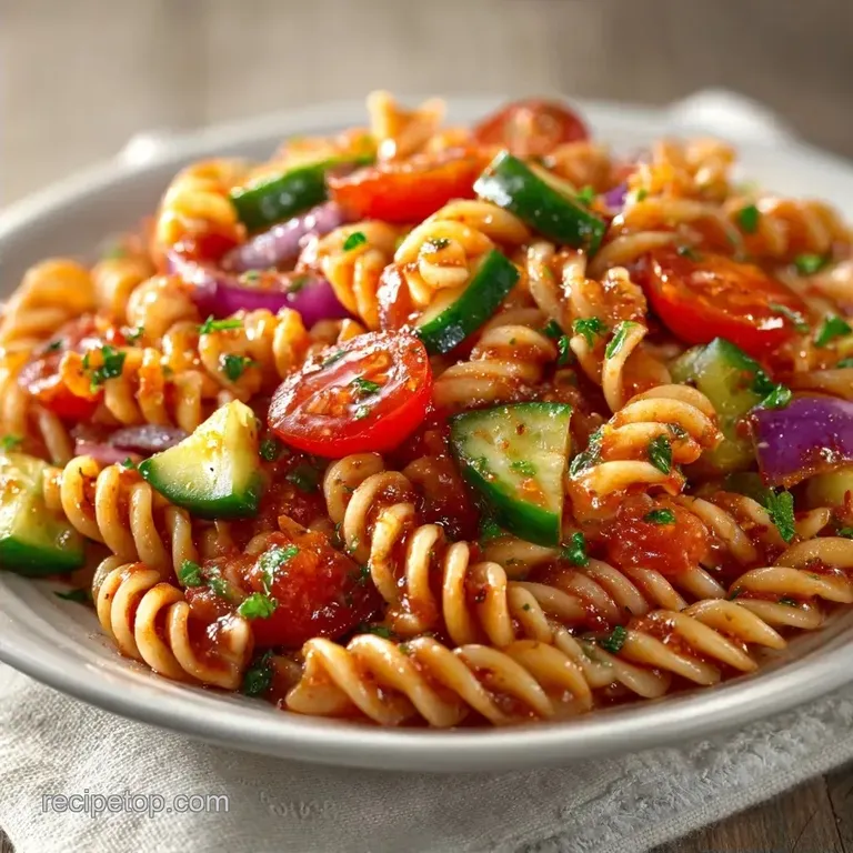 Quick Cold Pasta Salad: Zesty and Crisp