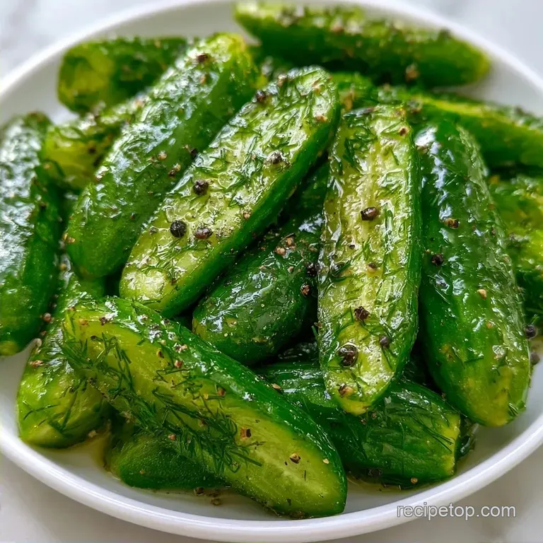 Quick Homemade Pickle Recipe with Garlic and Dill