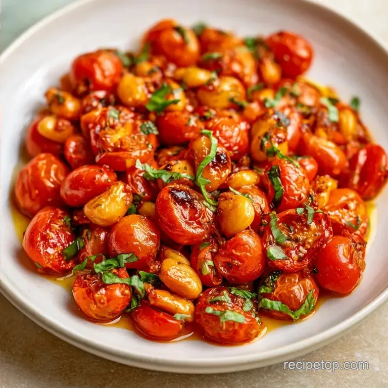 Roasted Cherry Tomatoes with Garlic in 25 Minutes