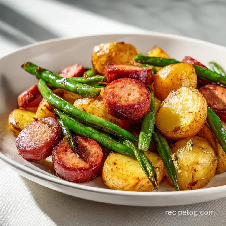 Sausage Green Bean Potato Casserole: Hearty One-Pan Meal