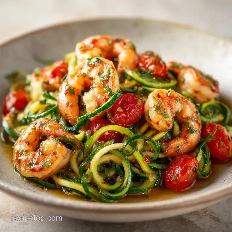 Lemon-Garlic Shrimp & Zucchini Noodles: Fresh