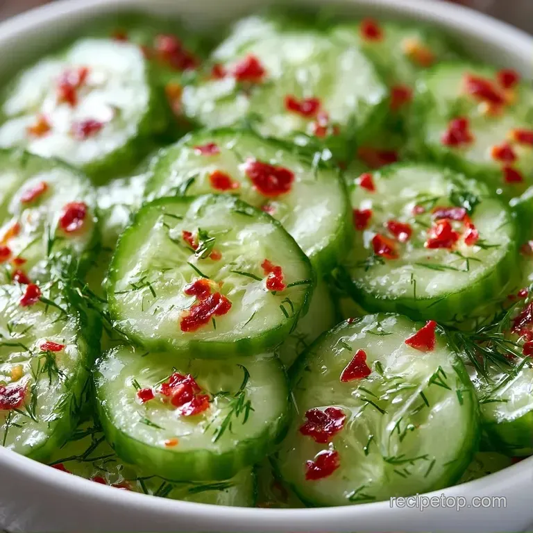 Bright crimson pepper strips arranged on a white ceramic plate with a sprig of fresh dill and peppercorns.