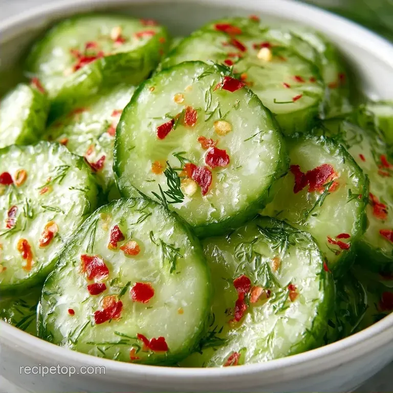 Crunchy Red Pepper Flake Pickles