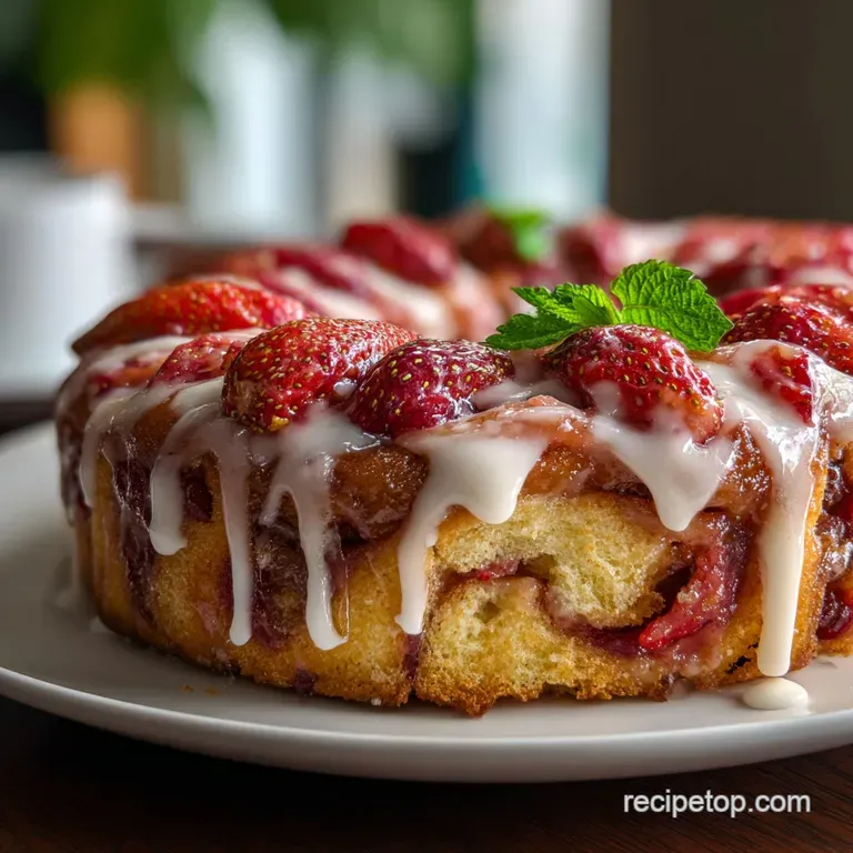 Strawberry Honeybun Cake Recipe: Velvety Texture