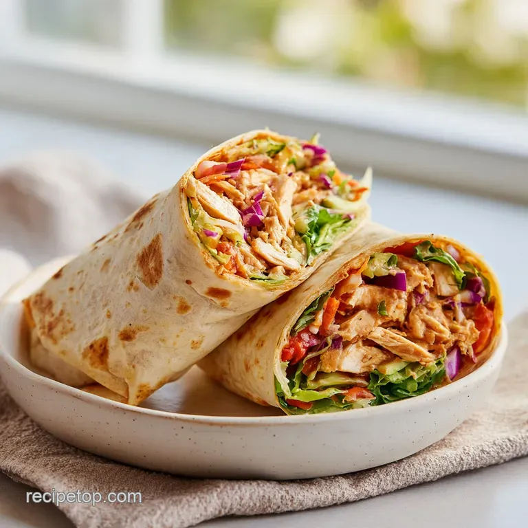 Thai Peanut Chicken Wrap: Fresh and Creamy