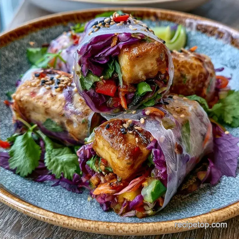 Vietnamese Tofu Spring Rolls: Protein-Rich