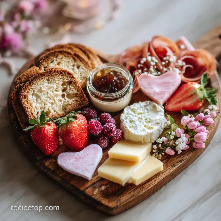 Small Valentines Charcuterie Board with 5 Steps to Romance