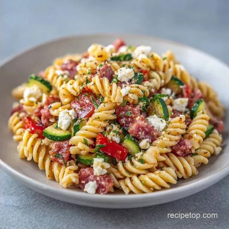 Zesty Italian Pasta Salad: Tangy and Crisp