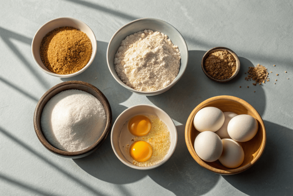 Mixing egg bagel dough with flour, eggs, and sugar in a large bowl.