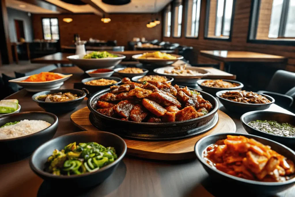 A bowl of Korean ground beef bulgogi served over steamed rice, garnished with sesame seeds and green onions.
